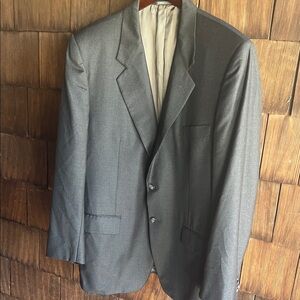 Corneliani Italian Virgin Wool Charcoal Blazer Suit Jacket Sports Coat::Classic: